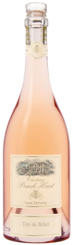 Chateau Puech-Haut Tete de Belier Rose 2016 Front Bottle Shot