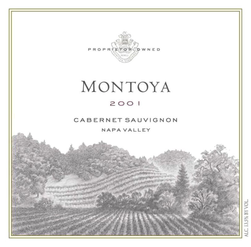 Montoya Napa Valley Cabernet Sauvignon 2001 Front Label