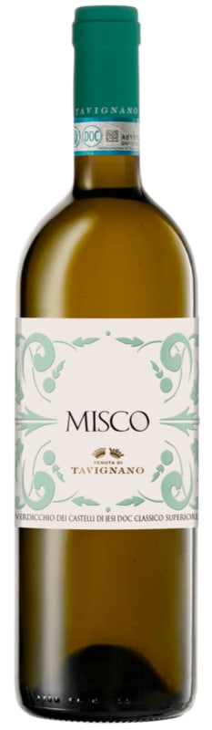 Tenuta di Tavignano Misco Verdicchio di Castelli de Jesi Classico Superiore 2023 Front Bottle Shot