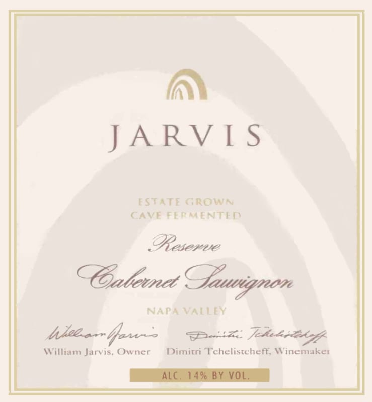 Jarvis Reserve Cabernet Sauvignon 2004 Front Label