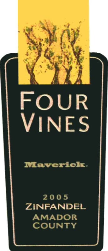 Four Vines Maverick Zinfandel 2005 Front Label