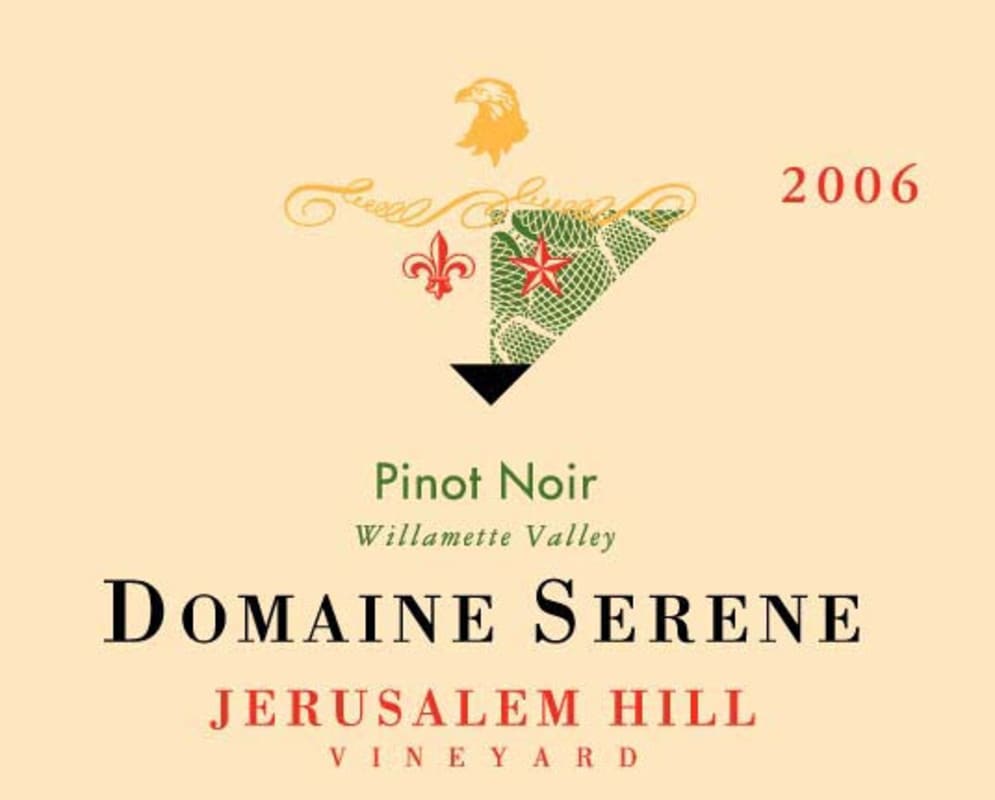 Domaine Serene Jerusalem Hill Vineyard Pinot Noir 2006 Front Label