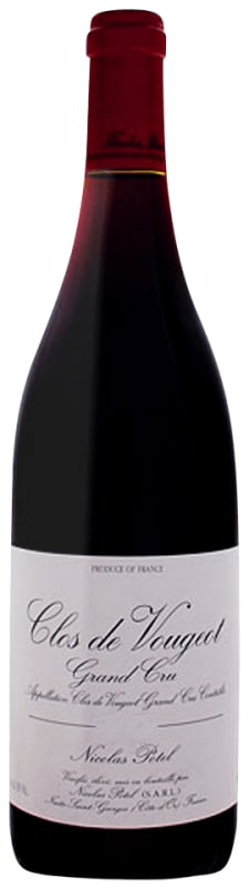 Nicolas Potel Clos de Vougeot Grand Cru 2002 Front Bottle Shot