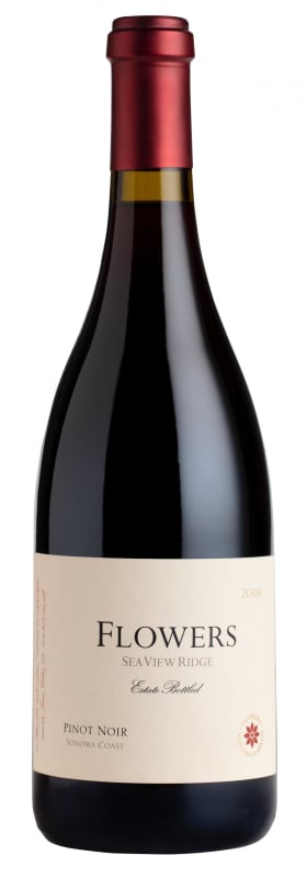 Flowers Sea View Ridge Estate Pinot Noir 2019 Front Bottle Shot
