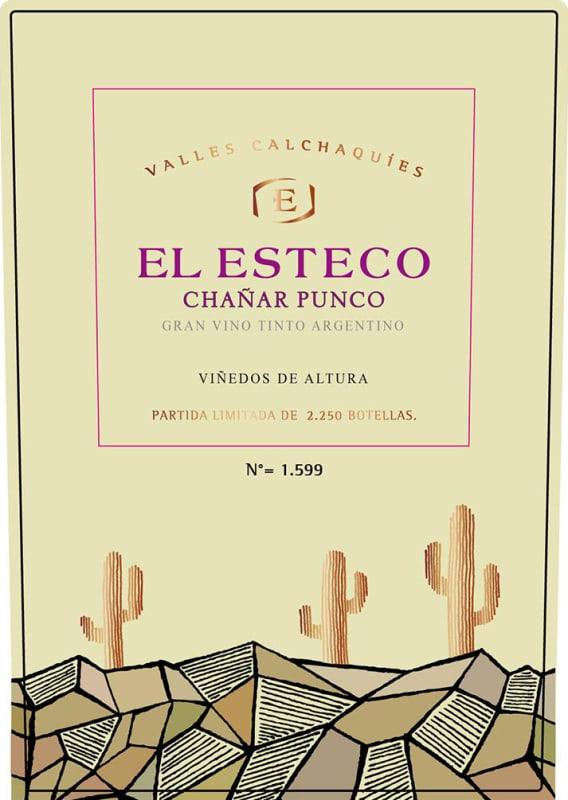 El Esteco Chanar Punco 2015 Front Label