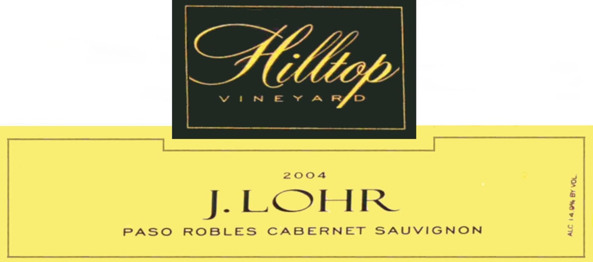 J. Lohr Hilltop Cabernet Sauvignon 2004 Front Label