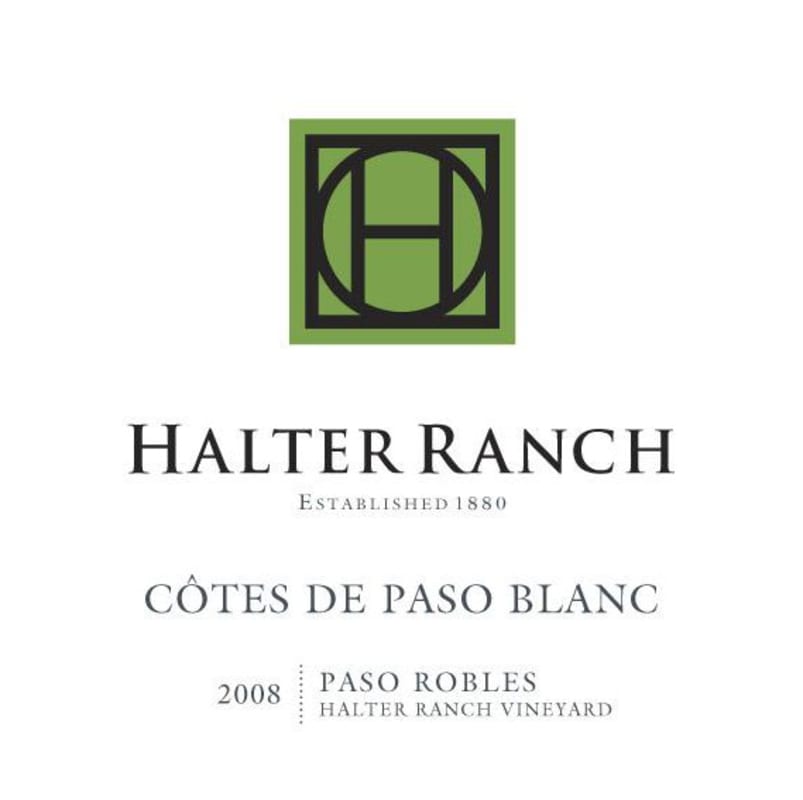 Halter Ranch Cotes de Blanc 2008 Front Label