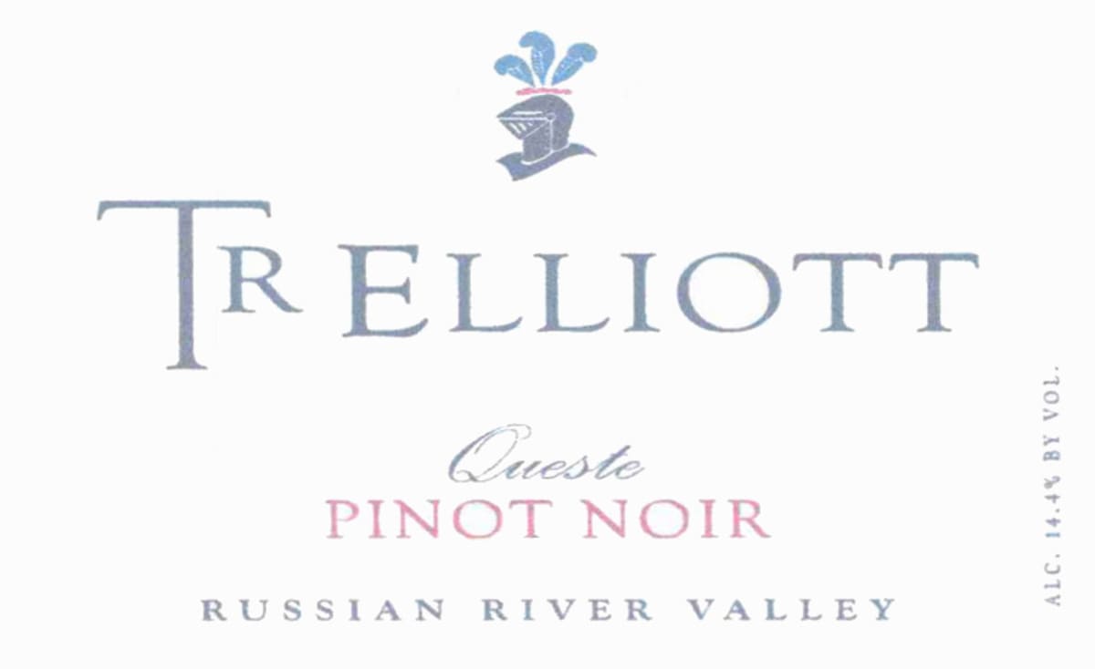 T R Elliott Queste Pinot Noir 2005 Front Label