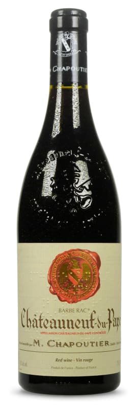 M. Chapoutier Chateauneuf-du-Pape Barbe Rac 2004 Front Bottle Shot