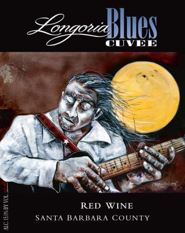 Longoria Blues Cuvee 2007 Front Label