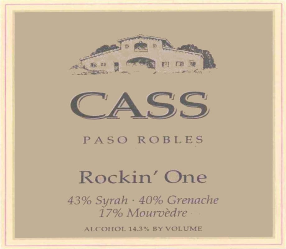 Cass Winery Rockin' One 2004 Front Label