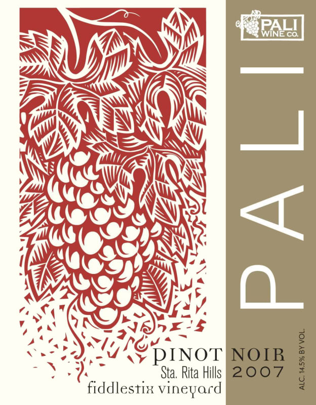 Pali Wine Co Fiddlestix Pinot Noir 2007 Front Label