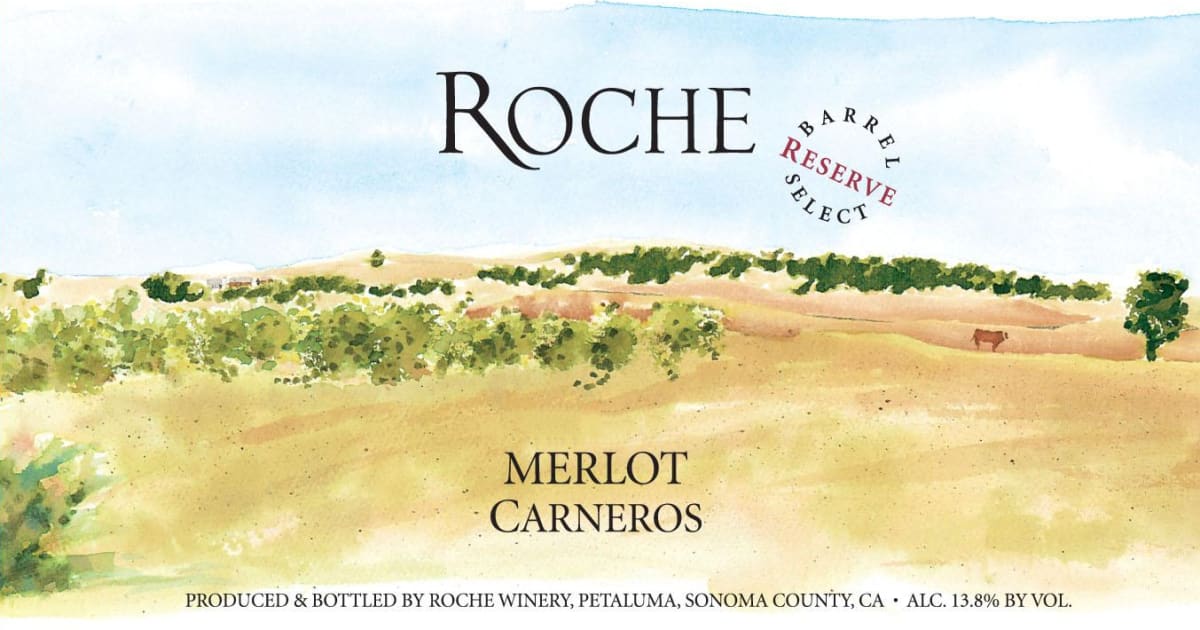 Roche Winery Reserve Merlot 2012 Front Label