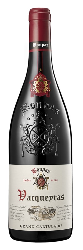 Bonpas Vacqueyras Grand Cartulaire 2022 Front Bottle Shot