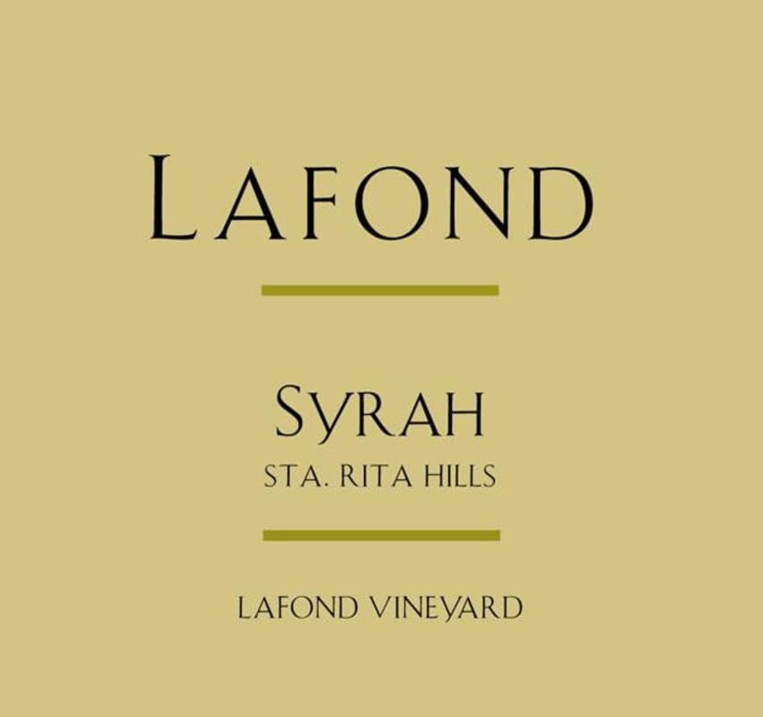 Lafond Lafond Vineyard Syrah 2013 Front Label