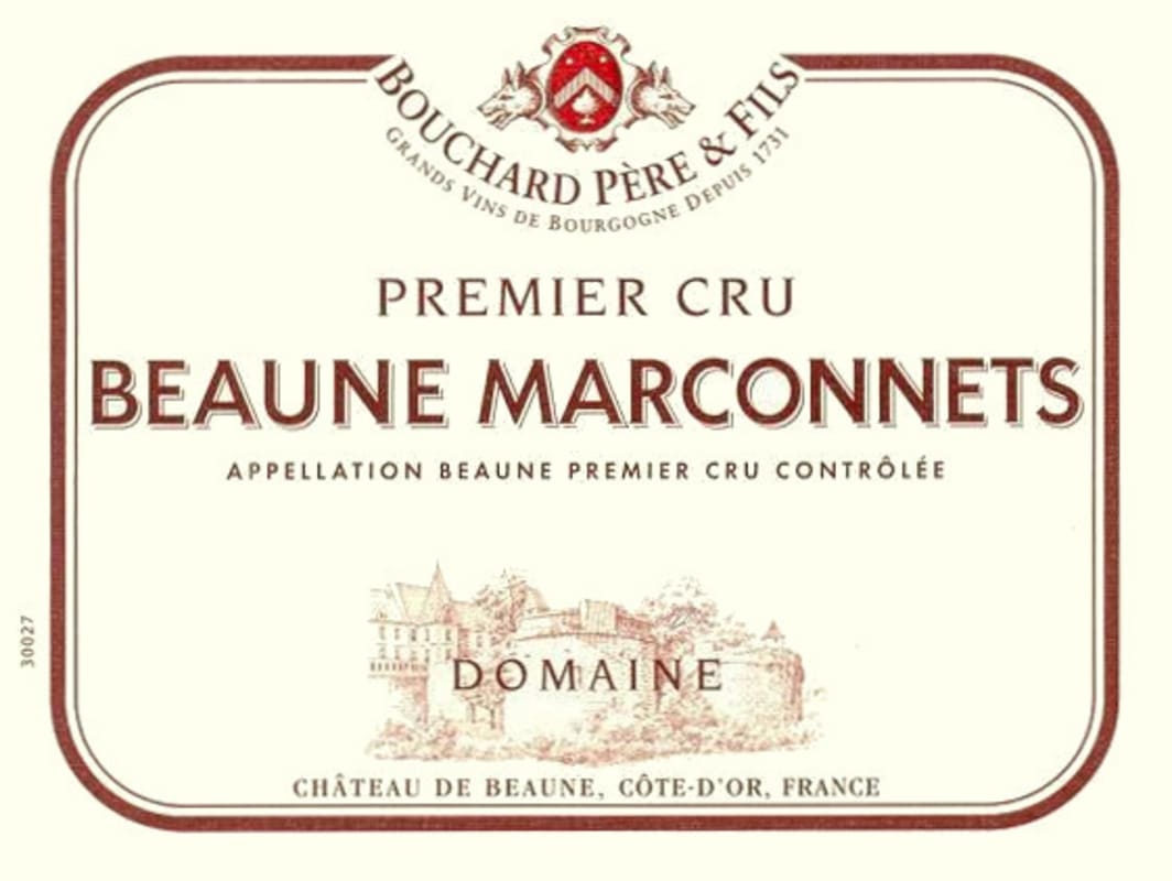 Bouchard Pere & Fils Beaune Marconnets Premier Cru 2009 Front Label