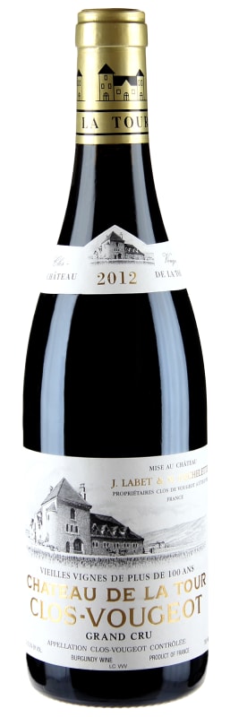 Chateau de la Tour Clos Vougeot Vieilles Vignes Grand Cru 2012 Front Bottle Shot
