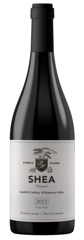 Purple Hands Shea Vineyard Pinot Noir 2022 Front Bottle Shot