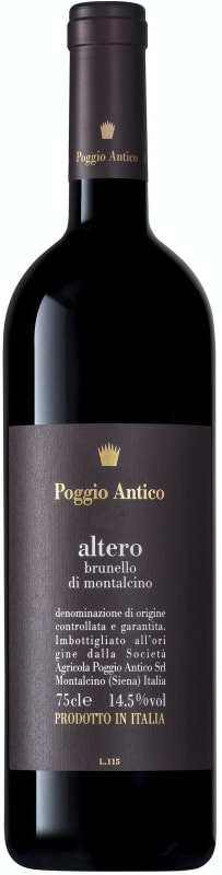 Poggio Antico Brunello di Montalcino Altero 2017 Front Bottle Shot
