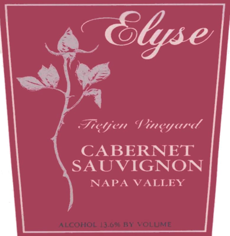 Elyse Tietjan Vineyard Cabernet Sauvignon 1997 Front Label
