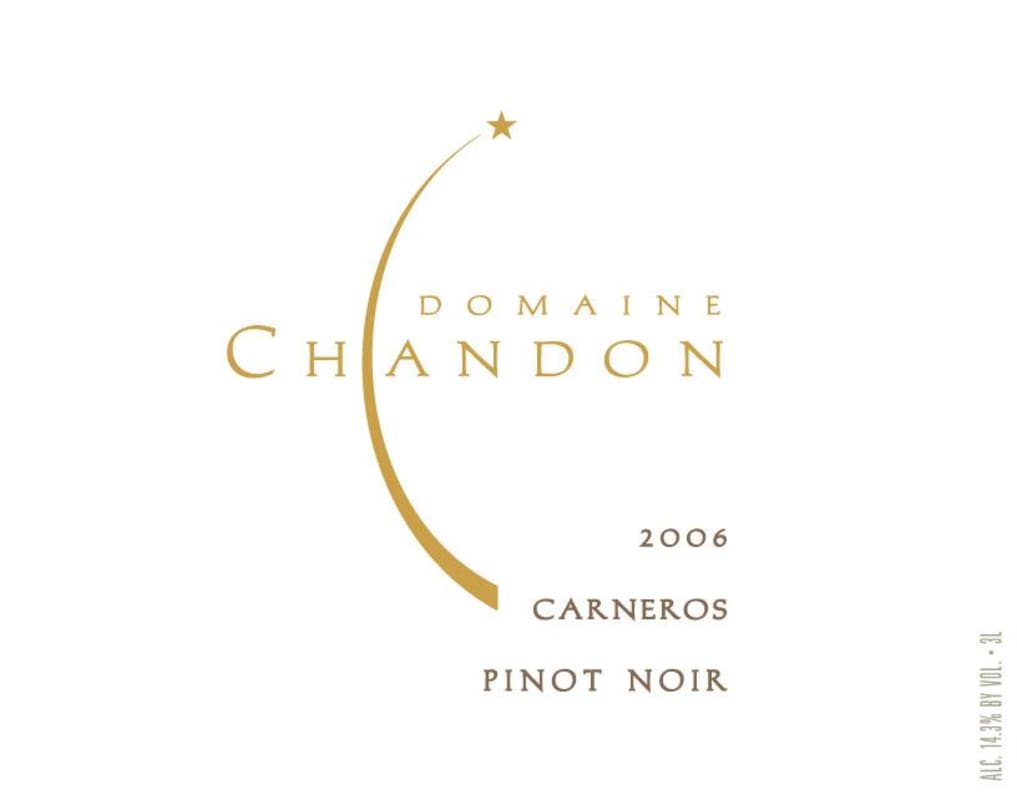 Chandon Carneros Pinot Noir 2006 Front Label