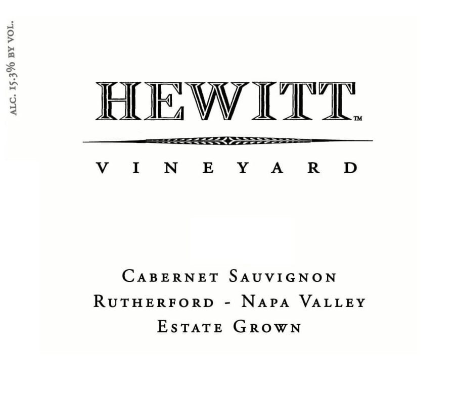 Provenance Vineyards Hewitt Vineyard Cabernet Sauvignon 2006 Front Label