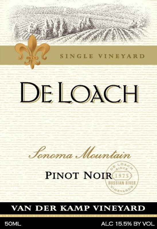 DeLoach Van Der Kamp Vineyard Pinot Noir 2012 Front Label
