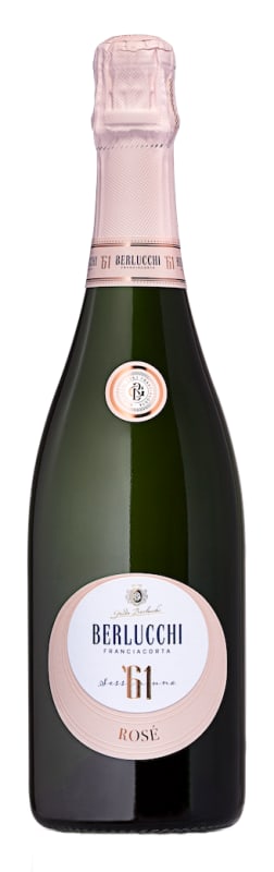 Berlucchi '61 Brut Rose Front Bottle Shot