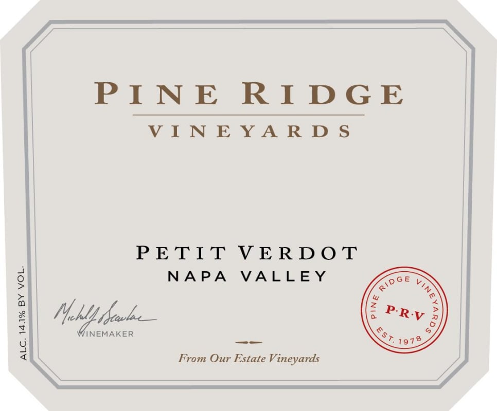 Pine Ridge Petit Verdot 2013 Front Label