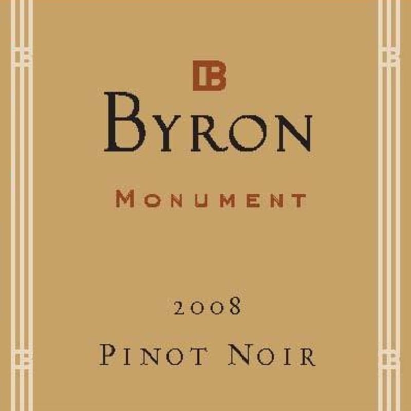 Byron Monument Pinot Noir 2008 Front Label