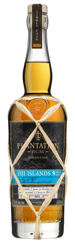Plantation 9 Year Fiji Islands Single Cask Rum Front Bottle Shot