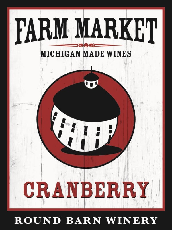 The Round Barn Winery Farm Market Cranberry Front Label