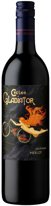 Cycles Gladiator Merlot 2016 Front Bottle Shot