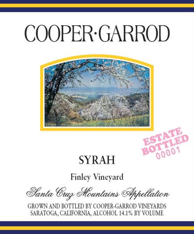 Cooper-Garrod Estate Vineyards Finley Vineyard Syrah 2006 Front Label