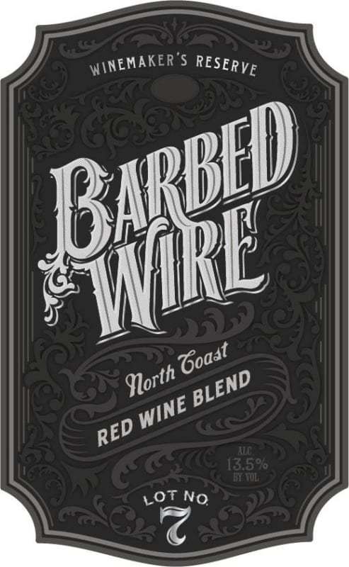 Barbed Wire Red Wine Blend 2014 Front Label
