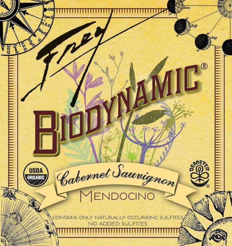 Frey Biodynamic Cabernet Sauvignon 2015 Front Label