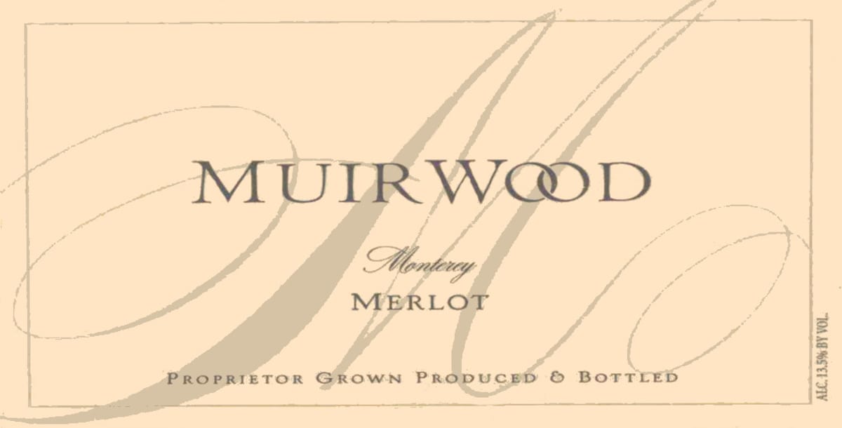 Muirwood Vineyards Merlot 2011 Front Label