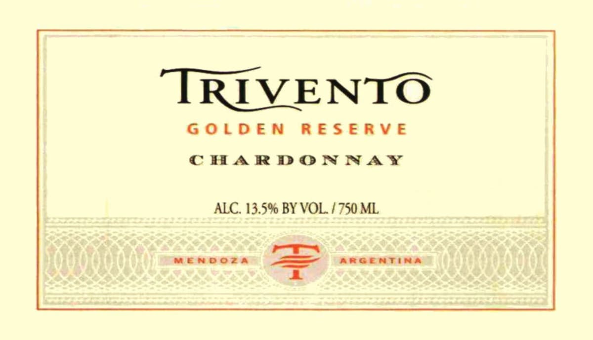 Trivento Golden Reserve Chardonnay 2009 Front Label