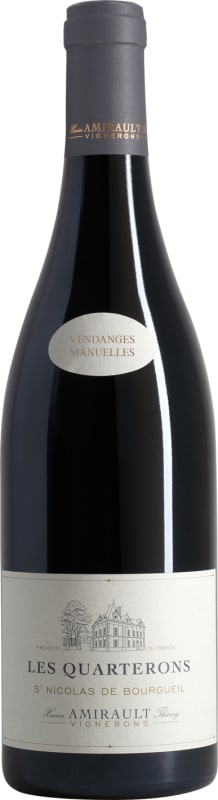 Domaine Xavier et Agnes Amirault Saint Nicolas de Bourgueil Les Quarterons 2016 Front Bottle Shot