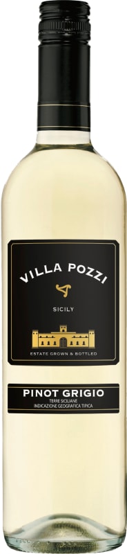 Villa Pozzi Pinot Grigio 2018 Front Bottle Shot
