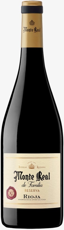 Bodegas Riojanas Monte Real de Familia Reserva 2020 Front Bottle Shot
