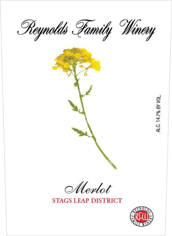 Reynolds Family Winery Merlot 2012 Front Label