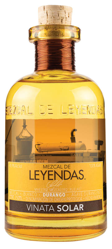Mezcal De Leyendas Durango Vinata Solar Mezcal Front Bottle Shot