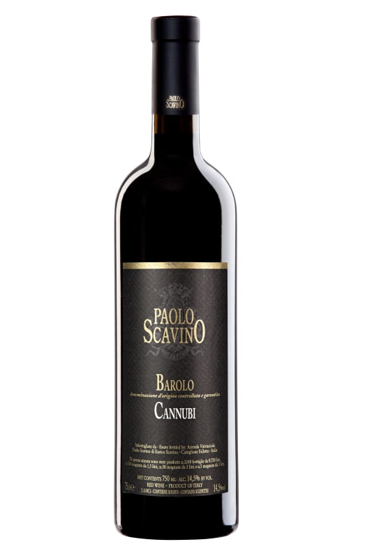 Paolo Scavino Barolo Cannubi 2018 Front Bottle Shot