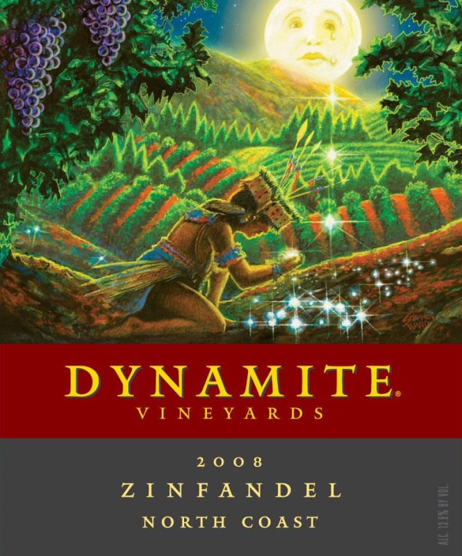 Dynamite Vineyards Zinfandel 2008 Front Label