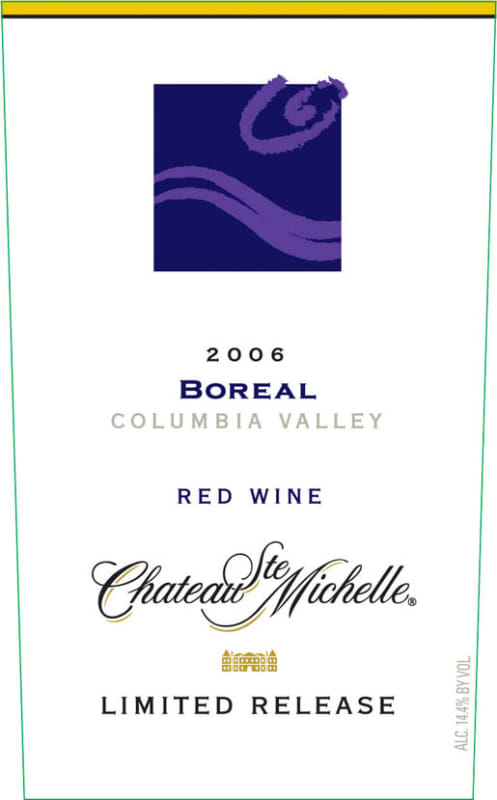 Chateau Ste. Michelle Limited Release Boreal 2006 Front Label