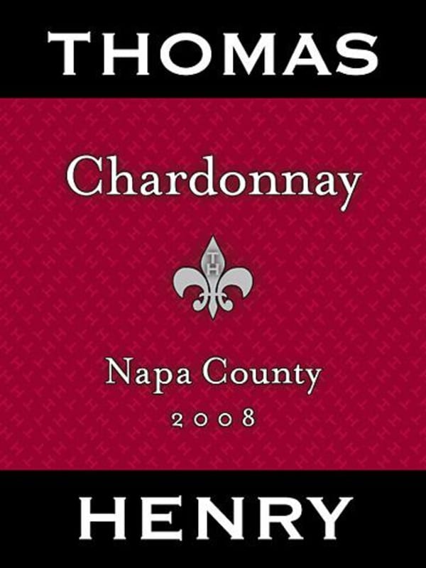 Thomas Henry Wines Chardonnay 2008 Front Label