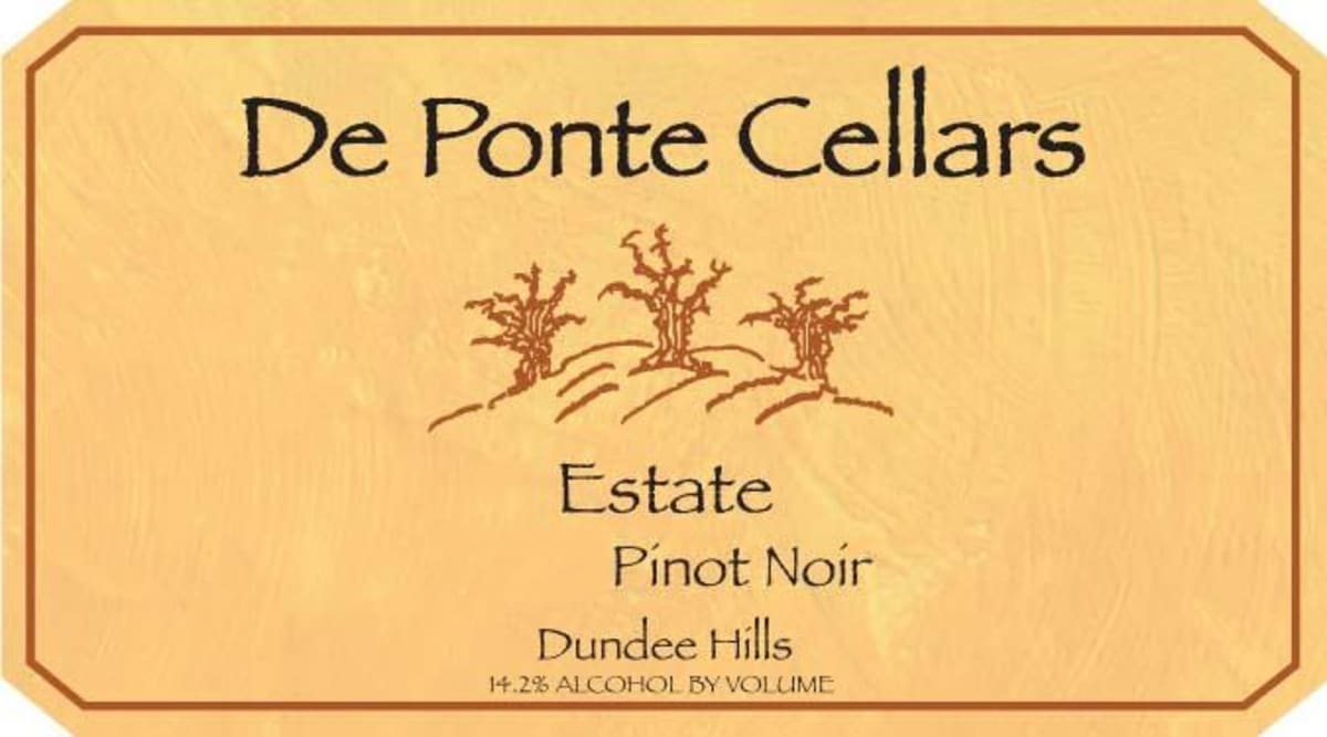 DePonte Estate Pinot Noir 2010 Front Label