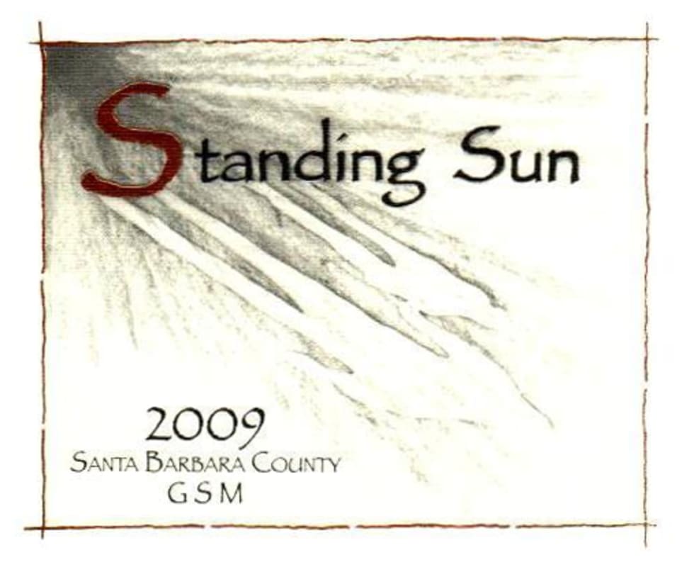 Standing Sun Wines GSM 2009 Front Label