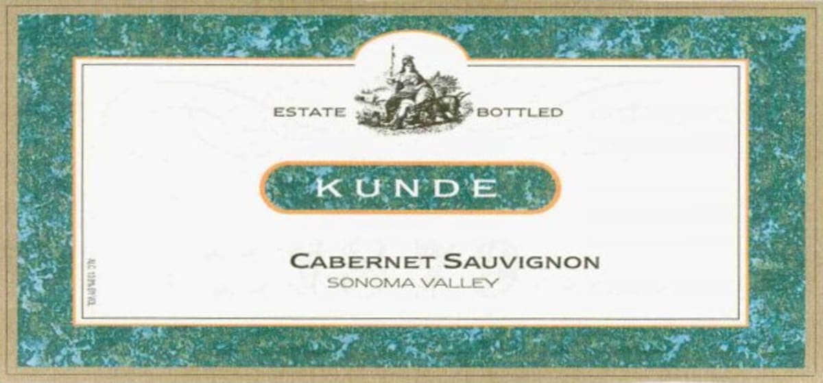 Kunde Cabernet Sauvignon 2000 Front Label